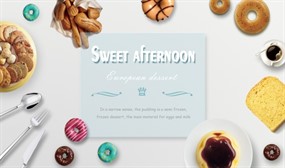 面包甜点灯箱海报